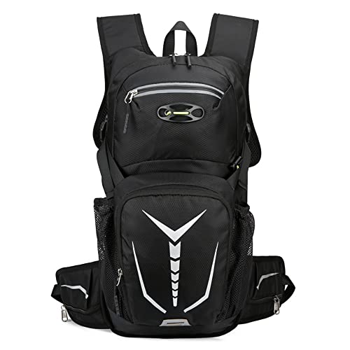 Sac à dos de cyclisme de grande capacité avec sac à eau L noir