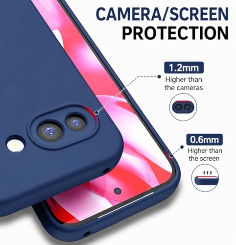 Image of FIRST MART Matte Silicone Back Cover for Google Pixel 10A - Blue