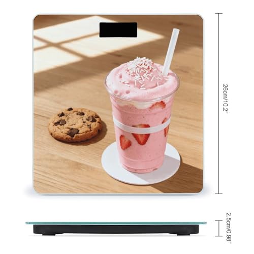 Báscula de baño digital con pantalla LCD y base antideslizante miniatura 2