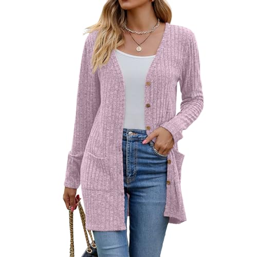 Image of Witsmile Womens 2026 Spring Fashion Cardigan Lightweight Soft Knit Long Top