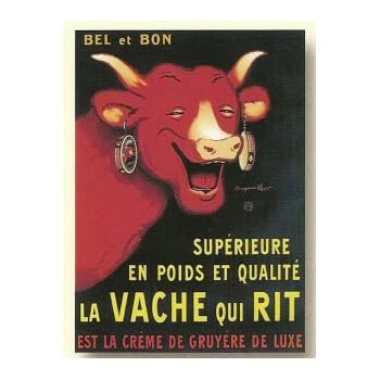 Plaque Metal 40x30cm Publicite Retro Vache Qui Rit Amazon Fr Cuisine Maison