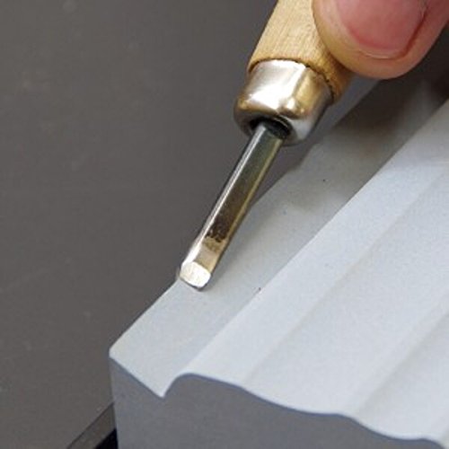 Suehiro: Wood Carving Tools, Finishing Carving Knife Sharpener, Sharpening Stone #3000 With Rubber Stand: Splashing Stone: Hobby Stone, 6 Knives Variation Available #TOP4