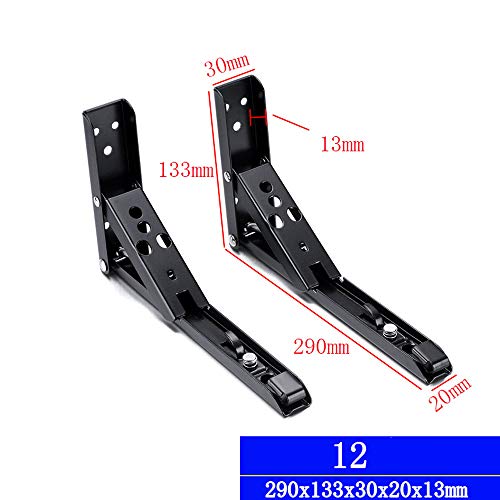 Schwerlast Klappkonsole,4 Stück Wandmontage Klappbare Regalhalterung,90 Grad Winkel Klappträger Wandhalter Klappwinkel Klappenbeschlag