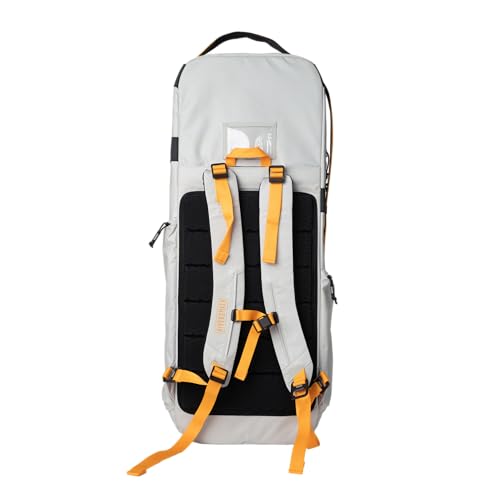 RiverSmith Carry On Fly Rod Case & Reel Storage Travel Pack Fly Fishing Travel Bag Backpack Fits 8+ Rods Overhead Bin Compatible Fishing Travel Luggage Gray Cadmium