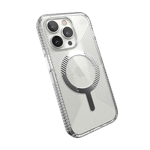 Image of Speck Presidio Perfect Clear Grip Case for Apple iPhone 14 Pro Silver OPEN BOX
