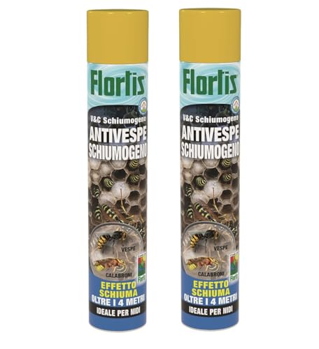 Flortis Set 2 Antivespe Schiumogeno 750ml
