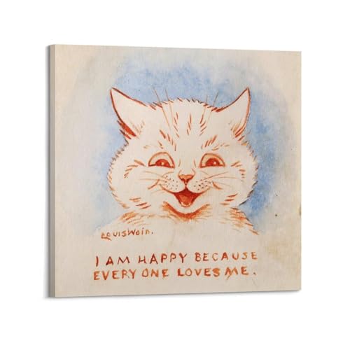 Impression sur toile Louis Wain chef-d'œuvre de peintre pour décoration raffinée
