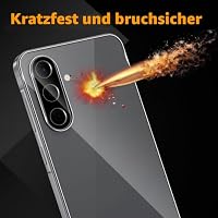 LiiLaa Rückseite Schutzfolie für Samsung Galaxy A56 5G für Panzerglas, 2 Stück 9H Härte Gehärtete Glas Schutz Folie und 2 Stück Kameraschutz, HD Klar Anti-Kratzer Schutzglas – Ansicht 3
