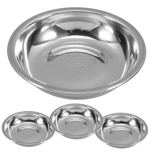 Amosfun Metal Tea Bag Holder Saucer Coaster Mat for Tea Bags and Accessories Round Storage Dish for Home Restaurant Yoga Room Use