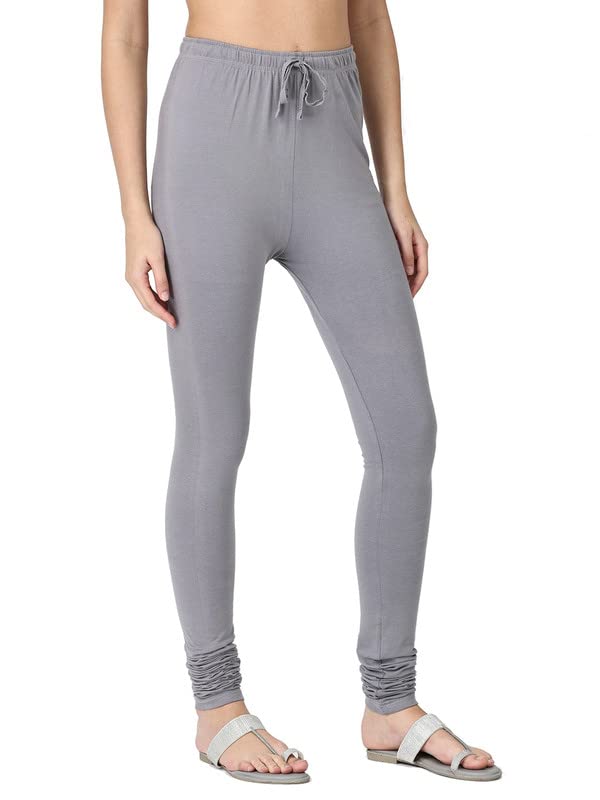 Image of Robinbosky Cotton Churidhar Leggings for Women - Stylish, Stretchable & Flattering Fit for All-Day Comfort