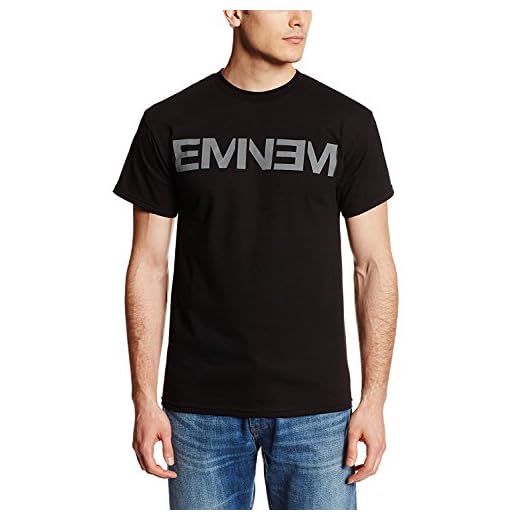 Bravado Mens's Eminem Logo T-Shirt, Black, Size Small