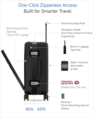 LUGGEX HUP Pro Front Opening Suitcase