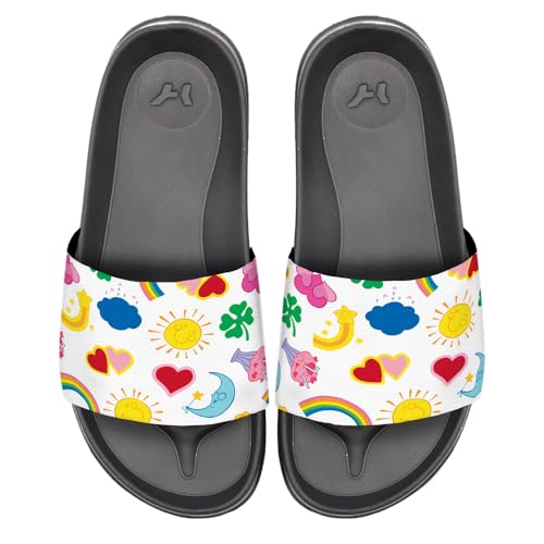 Popfunk Care Bears Belly Symbol Pattern Unisex Adult Slides Sandals Officially Licensed Hypd Slydr Switch™