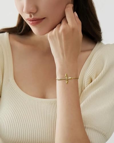 STARCHENIE Cross Bracelet for Women 925 Sterling Silver Infinity Bracelet Adjustable Slider Crucifix Jewelry Gift2