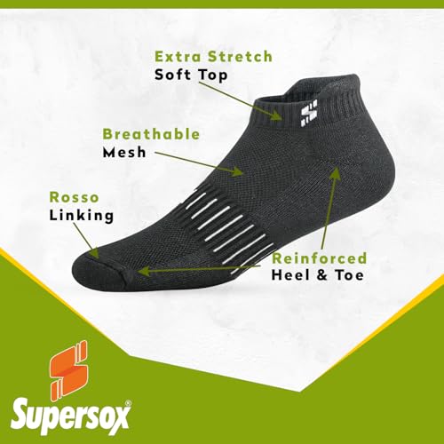 Image of Supersox Bamboo Ankle Length Socks for Woman | 4 Times Softer than Cotton | Sustainable Fabric | Anti-Odour Socks for Sports, Gym & Daily Wear | Pack of 3
