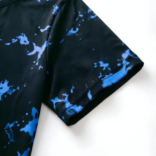 Image of Boys Tie Dye Shirts 3-12 Years Hippies Crewneck Kids Short Sleeve Tee | Boys Tie Dye Shirts