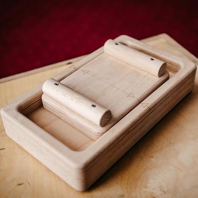 Finger Tug of War - Finger Wrist Competition Board | Wooden Finger Exercise | Finger Armwrestling | Finger Wrist Trainer | Climbers Strength Training Equipment | Finger Strengthener for Dormitory