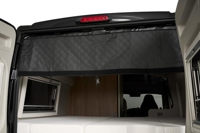 HINDERMANN Organizer Heck Unit + für FIAT Ducato Typ 290 ab 2014, Aufbewahrungssystem für Hecktüren, Schwarz, mit Magnetfixierung, 0,75 kg