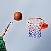 KiBcsLic Basketball Hoop Easy Installation Basketball Hoop with Net and Screws for Outdoor, Adults Diameter 45cm