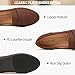 MEFOUND Women's Flats Shoes Ballet Flats Fashion Round Toe Comfortable Flats Dressy Slip on Loafers for Women (Tan,US8)