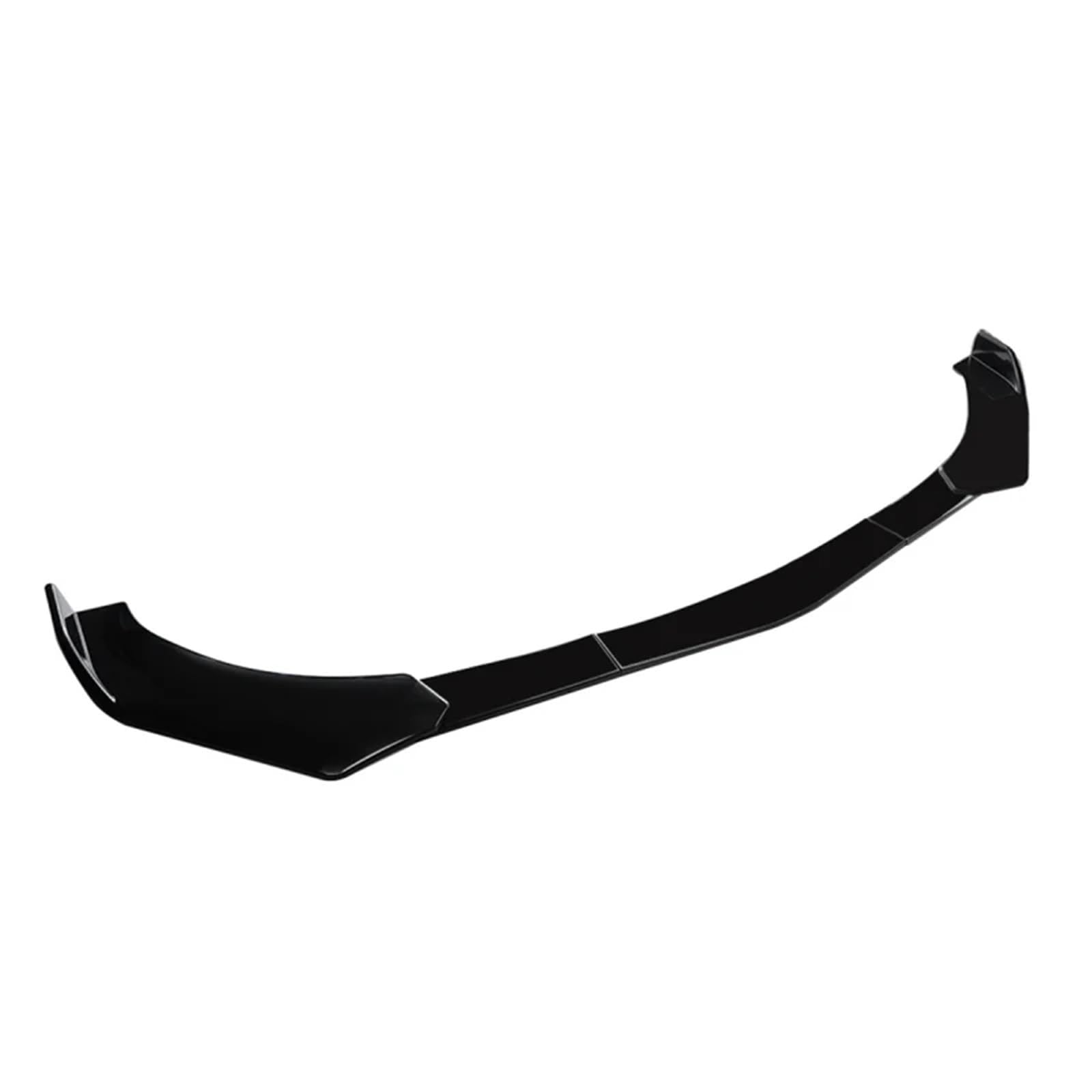 spoiler samochód warga ochronna 5 szt./zestaw ulepszonych łopat do przedniego zderzaka ze stopniowaną konstrukcją, materiał ABS(5Pcs Bright Black)