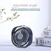 warrita USB Table Fan Portable Mini Personal Desk Fan with 360 Rotation and Adjustable 3 Speed for Office, Travel-Pink