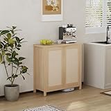 Niwugady Sideboard Holz, Kommode mit 2 Türen & 2-Fach Verstellbare Ablagen, Anrichteschrank Buffetschrank Küchenschrank, Schrank Modern für Wohnzimmer, Küche, Esszimmer, 88 x 36 x 90cm, Landhausstil