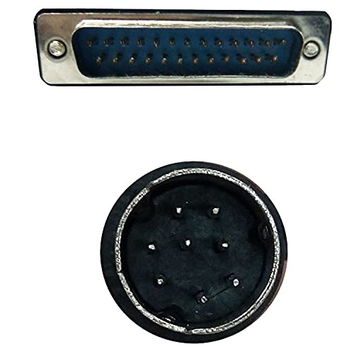 Davitu Wires & Cables - FX9GT-CAB0 Communication Cable between FX1S/FX0N/FX2N/1N plc andA970GOT - (Length: 10m)