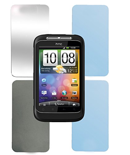 cadorabo Verre Trempé pour HTC Wildfire S, 4X Film Film Protection écran Verre trempé pour HTC Wildfire S Vitre Protection – Protecteurs pour Display