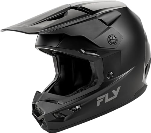 Fly Racing Kinetic Adult Off-Road Motorcycle Helmet – DOT/ECE Approved, Lightweight Dual-Density EPS, TFV Ventilation, Removable Liner – (Matte Black, Medium)