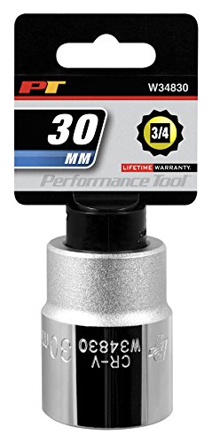 Performance Tool W34830 3 4 Drive 12-Point Standard Socket 30mm