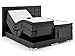 Produktbild Boxspringbett elektrisch verstellbar 180 200x200cm Taschkenfederkern Doppelbett Ehebett Grau Anthrazit Dublin (180 x 200 cm, Anthrazit)