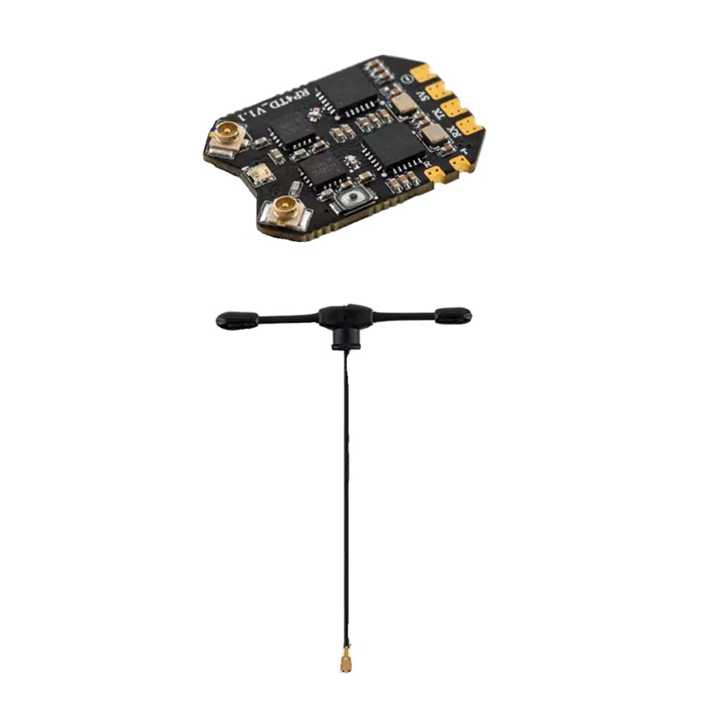 RP4TD ELRS 2,4 g odbiornik różnorodności FPV podwójna antena zdalna nawigacja odbiornik ze sztywnym skrzydłem odbiornik modelu UAV