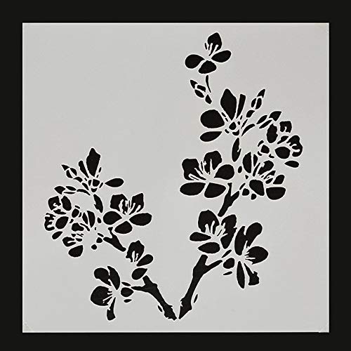 Salemi Stars Layering Stencils for Walls Painting Scrapbooking Stamping Stamps Photo Album Decorative Embossing DIY Paper Cards Crafts - (Color: Sakura)