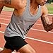 InleaderAesthetics Men's Tank Tops Sleeveless Shirts Y-Back Gym Workout Stringer Tank Tops Bodybuilding Fitness T-Shirts - Gray-XL