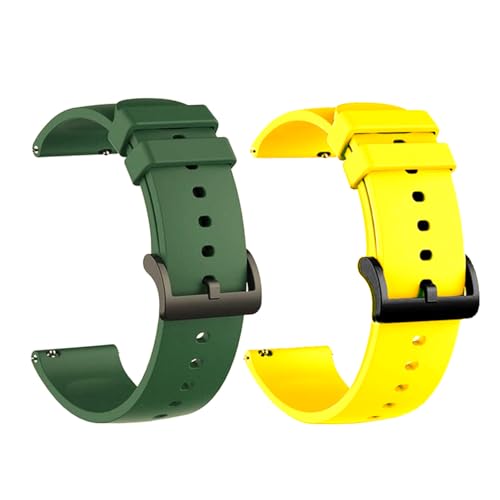 Image of IIK COLLECTION 22mm Silicone Strap for Smart Watches | Combo Pack Compatible With Noise, Fireboltt, Boat Xtend, Pebble, Boat Flash, Noise Color Fit, Ultra Smart Watch & All Watches