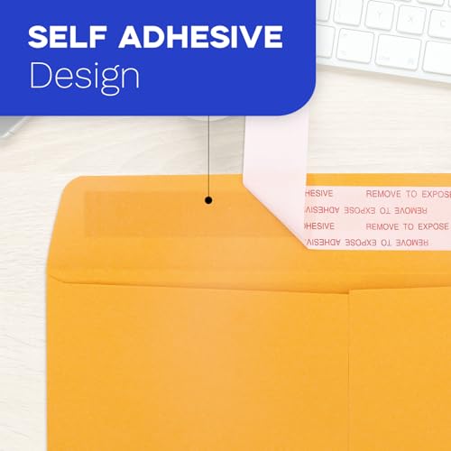 Goefun Manila Envelopes 9x12, Yellow Brown, 100 Pack by Goefun - Image 2
