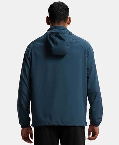 Image of Jockey MV40 Men's Microfiber Fabric Water Resistant Convertible Active Wear Hoodie Jacket