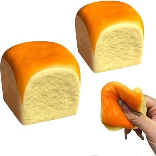 2pcs Hawaiian Rolls Slow Rising Squishy | Fun Soft Stress Balls | Stress Relief & Fidget Toys for Adults Family Friends Youth Teens Party Favor Gift