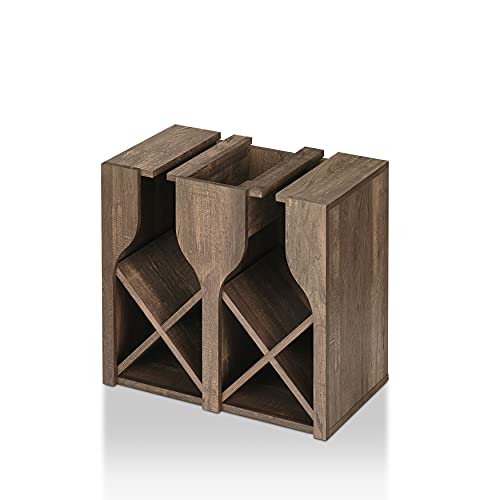 Soporte para 8 Botellas Moderno en Madera 23 in miniatura 2