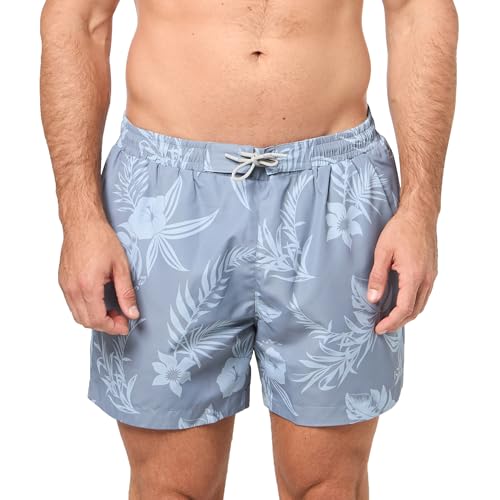 BOSS Men's Reev Tropical Print Swim Trunks 4.75