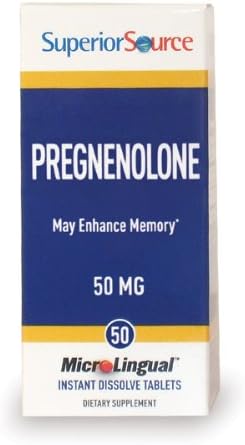 Superior Source Pregnenolone 50mg. (50 Tablets)