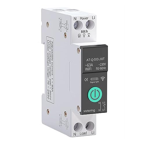 Disjoncteur intelligent avec protection surintensité sous-tension WiFi TUYA