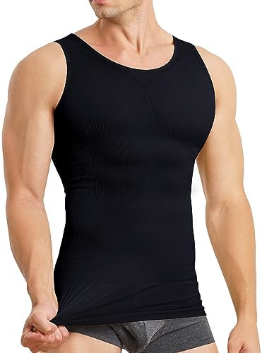 Mens Compression Shirt Tank Top Shapewear Slimming Tummy Control