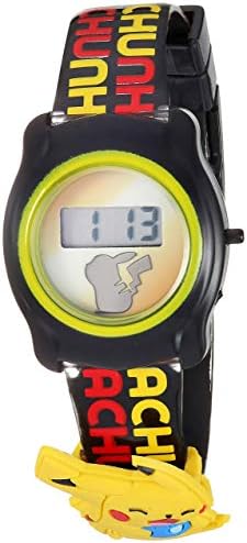 Accutime Pokemon Pokemon Kids' POK3085 Digital Display Quartz Black Watch