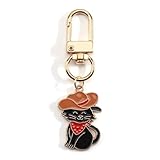 Pratique et léger, ce porte-clés chat et chien créatif se transporte partout, idéal pour trouver rapidement vos clés dans votre sac. Un indispensable et un petit cadeau plein de charme pour les amateurs d'animaux ainsi que de l'univers cowboy western.