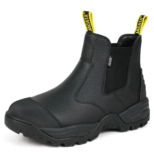 Mens Work Boots Chelsea Slip On Boot For Men Men's Industrial Construction Soft Toe Shoes Botas De Trabajo Para Hombre