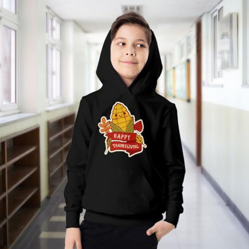 Happy Thanksgiving Corn Kids' Hoodie - Turkey Print Items - Cute Presents3