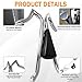 Fjpacemt Chrome Sissy Bar Backrest for Harley, 1 1/2
