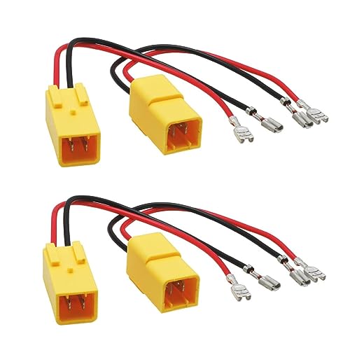 Sound-way 4 x Câbles Adaptateur Faisceau cosse connecteurs fiche pour Haut-parleurs Enceintes Voiture Compatible avec Alfa Romeo, Lancia, Fiat, Citroen,...